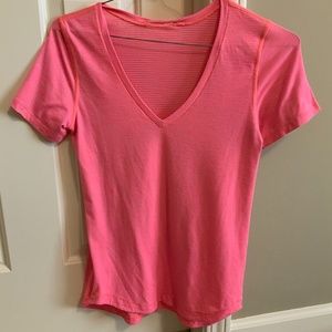 Neon pink Lululemon top